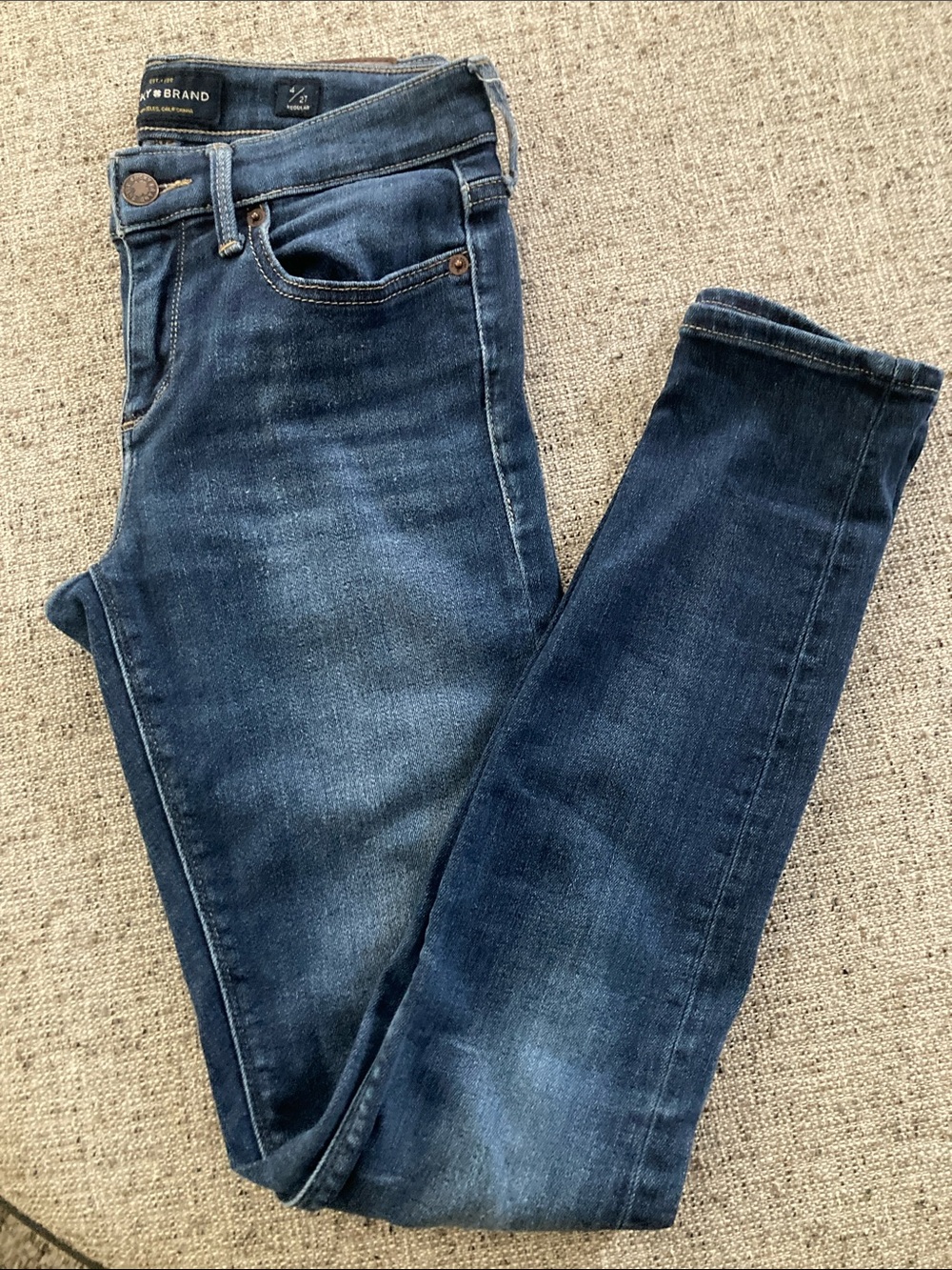 Lucky Brand Women's Dark Indigo Skinny Jeans
